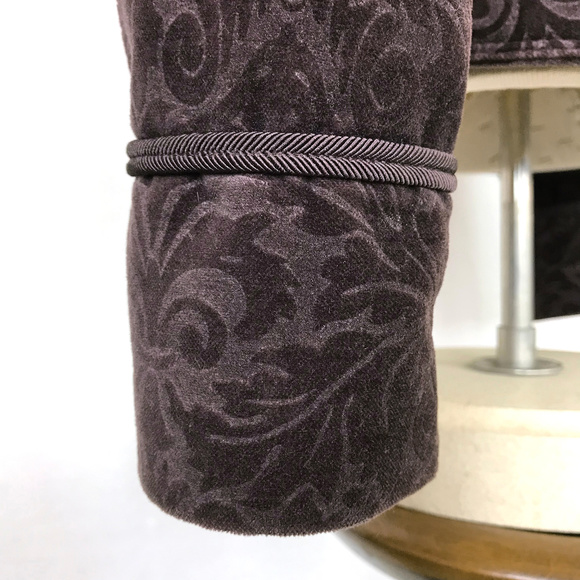 LOFT Victorian Velvet Burnout Military Jacket 6 - Picture 5 of 7